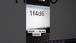 Book 📖📗  book symbol in ms word  book shortcut key books msword [upl. by Tilney703]