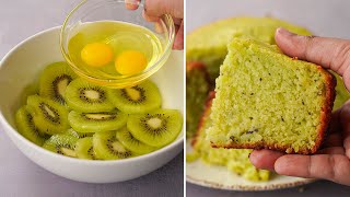 Kiwi Cake Recipe  Unique Kiwi Flavour Cake Recipe  Yummy [upl. by Jacquelynn706]