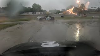 Slinger Speedway Slamfest 4 Cylinder Figure 8 Heat 1  Onboard 20x Kendall Becker [upl. by Felita]