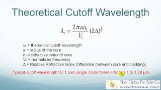 What is Cutoff Wavelength for Single Mode Fiber [upl. by Trevorr68]