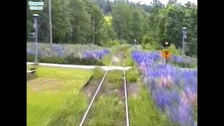 Sweden Inland Railway FILIPSTAD  KRISTINEHAMN 2005 Train Drivers Cab View from Y1 1306 [upl. by Iturhs247]