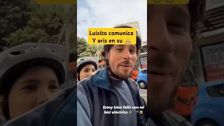 Luisito anda con su novia Aris en su bicicleta luisitocomunica [upl. by Crin]