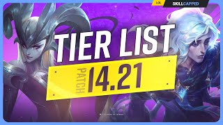 NEW TIER LIST for PATCH 1421  League of Legends [upl. by Kippar721]