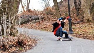 48hrs in NYC w John Kreutter on the Arbiter 36 Longboard by Original Skateboards [upl. by Aiuqram]