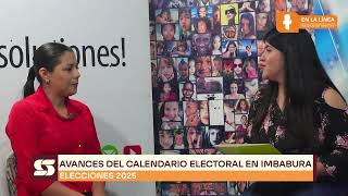 EnVivo junto a Ing Alexandra AlencastroDirectora de la Delegación Electoral de Imbabura [upl. by Cl]