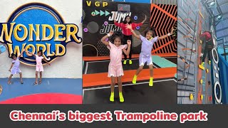 Chennai’s biggest Trampoline park at ECR  VGP Wonder world  Must visit place for kids [upl. by Sremmus]