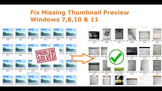 PictureImage Thumbnails not Showing Windows 7 8 81 10 and 11 [upl. by Enyrehtac]