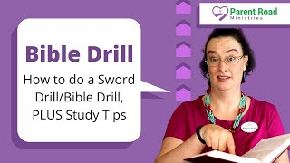 How to do a Sword DrillBible Drill PLUS Study Tips [upl. by Nordine]