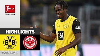 Matchwinner Gittens Decides Match  Borussia Dortmund  Eintracht Frankfurt 20  Highlights  MD 1 [upl. by Lavelle]