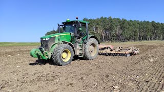 AgroVlog 25  Podmítka John Deere 7250R  Vederstad Carrier 650 [upl. by Also]