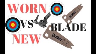 Archery center shot vs worn blade rest ☞ Jimi Ellis ☜ [upl. by Fransen387]