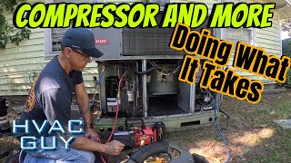 Replacing A Compressor and Finding Another Major Problem hvacguy hvaclife airconditioning [upl. by Igiul]