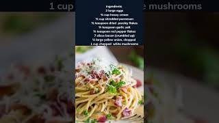 Unveiling the Richness Spaghetti Carbonara Recipe [upl. by Bevers868]