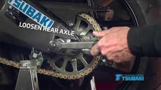 ADJUST MOTORCYCLE CHAIN [upl. by Acceb]