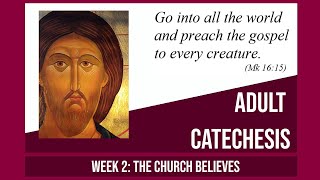 Adult Catechism Week 2  The Church Believes [upl. by Dez]