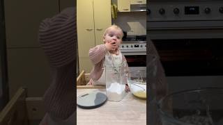 Cooking with my 22 month old 😩 baby momlifevibes cookingchannel chillbaby momlife dailyvlog [upl. by Fogarty]