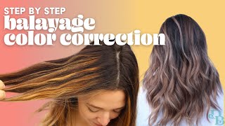 Color Correction Fixing Balayage Gone Wrong [upl. by Losyram]