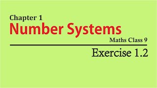 NCERT Solutions for Class 9 Maths Chapter 1 Exercise 12 [upl. by Armillda]