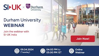 Studying at the Durham University School of Government and International Affairs Webinar [upl. by Eeloj]