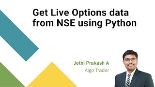 Get Live Options data from NSE using Python [upl. by Anilecram]