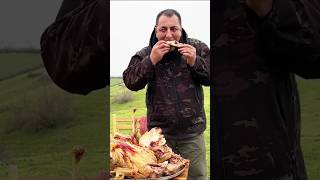 Ruddy crust and Tender Flesh of Chicken on Coals Rustic Cooking Method  Cooking Video food [upl. by Einned]