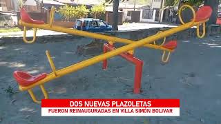 Reinauguradas dos plazoletas nuevas en Villa Simón Bolivar [upl. by Mathre]