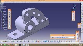 Catia v5 part design practice tutorial [upl. by Vasta545]