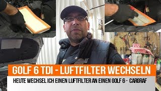 Golf 5  Golf 6  Touran Luftfilter wechseln [upl. by Anyt]