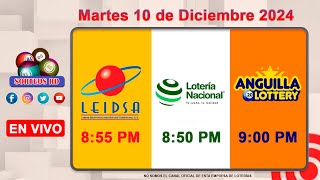 Lotería Nacional LEIDSA y Anguilla Lottery en Vivo 📺  Martes 10 de Diciembre 2024  855 PM [upl. by Ezana]