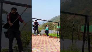 Rishikesh mein jhoola Swing Jhula 🛝😍 priyalkukreja shorts ytshorts [upl. by Aseiram646]