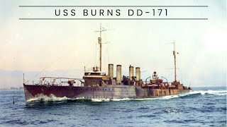 USS Burns DD171 – The Last of the FourPiper Destroyers [upl. by Tumer397]