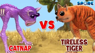 Catnap vs Tireless Tiger  Catnap Level Challenge S1E10  SPORE [upl. by Fransis]