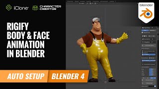 Rigify Body and Face Animation in Blender  iClone 8 Tutorial [upl. by Vizzone]