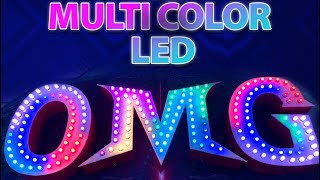 Multi Color Pixel LED Signage  Film Signage  Led SignageInternal Branding amp signage  SignReality [upl. by Ecenahs]