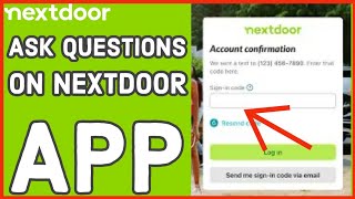 How to Ask Questions on Nextdoor App Interacting Through Queries on Nextdoor on Android 2024 [upl. by Anaed935]