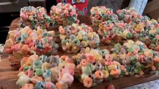 How to make Fruit loop Cereal bars [upl. by Xylon755]