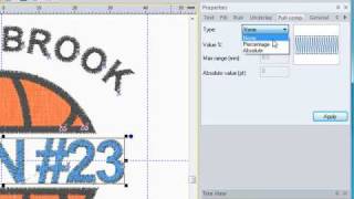 Floriani Lettering Pro  Editing Using the Properties Tab [upl. by Anissej]