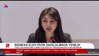 Biznesə elektron daxilolmada yenilik [upl. by Gae932]