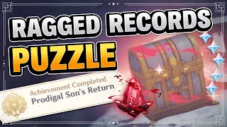 Ragged Records Quest Puzzle HIDDEN ACHIEVEMENT amp CRIMSON AGATE Genshin Impact Dragonspine [upl. by Sivatnod]