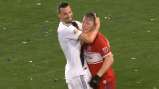 Zlatan Ibrahimovic amp Bastian Schweinsteiger Respect Moment 02032019 [upl. by Lartnom]