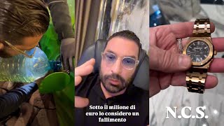 Lorenzo Ruzza becca un Piguet e un Rolex falsi da due clienti e poi resta senza benzina alla Lambo [upl. by Attelliw]