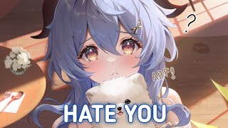 Nightcore  Hate You  Lyrics Jim Yosef amp Riell [upl. by Atimed86]