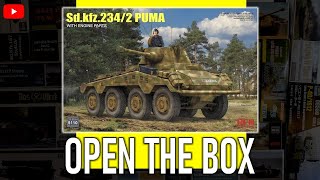 OPEN THE BOX SdKfz2342 Puma RM5110 RFM 135 scale [upl. by Orgell670]