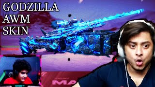 GODZILLA AWM Skin Lucky Crate Opening Reaction PUBG Mobile [upl. by Allekim608]