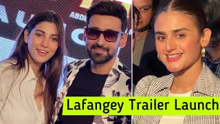 Lafangay Trailer launch with Hira Mani Nazish Jahangir amp Sami Khan [upl. by Aserret]