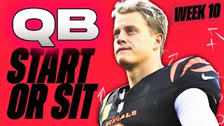 🔥 WEEK 10 QB MUST StartSit Analysis 🚀  2024 Fantasy Football Advice [upl. by Lalittah]