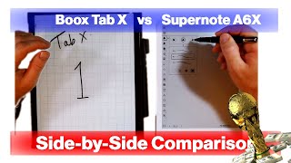 Boox Tab X vs Supernote A5X  Sidebyside Comparison  EInk Tablet WC QF 2 [upl. by Aham]