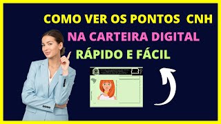 Como ver pontos na CNH digital  Aprenda como ver pontuação da CNH digital [upl. by Kaylee]