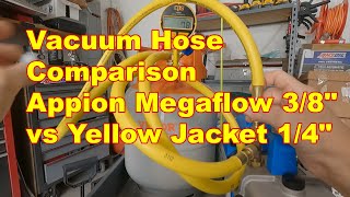 Comparing 14quot vs 38quot hose for HVAC vacuum speed [upl. by Cavill]