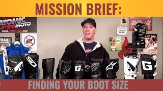 Finding your Motorcycle Boot Size  AtomicMoto [upl. by Llemor]